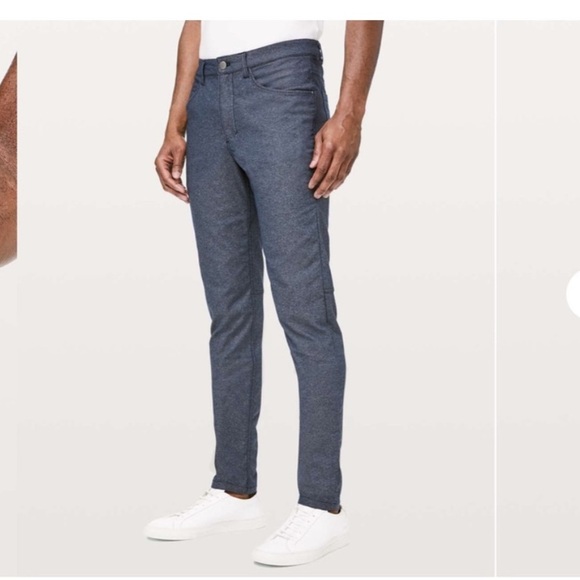 Lulu 🍋 | Mens ABC slim pants tech canvas  | size 32/ 33 - Picture 1 of 7